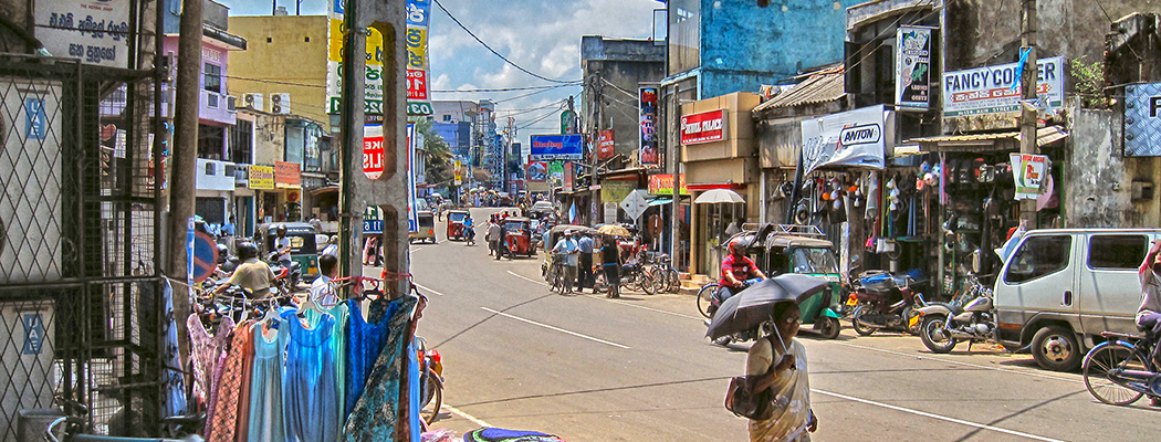 Straßenszene in Negombo