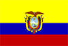 Flagge Ecuadors 
