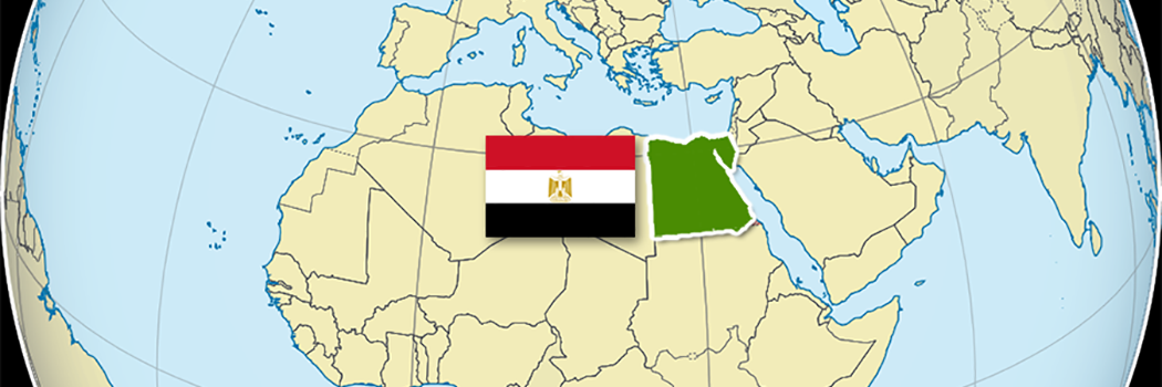 Lage Ägyptens auf der Erde