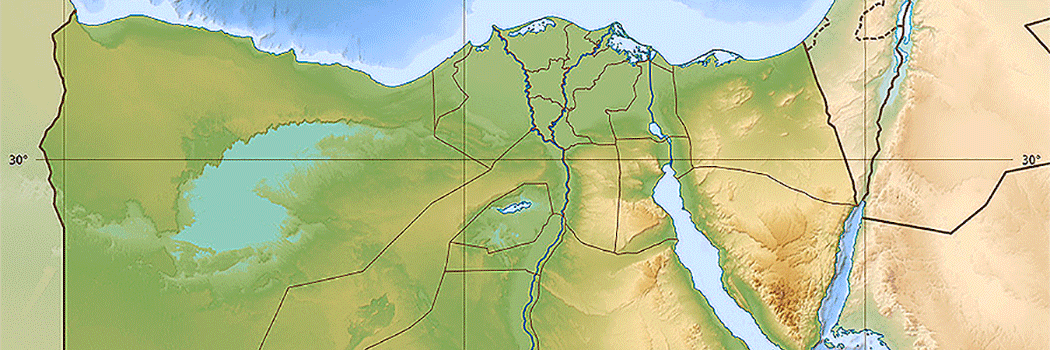 Reliefkarte Ägypten