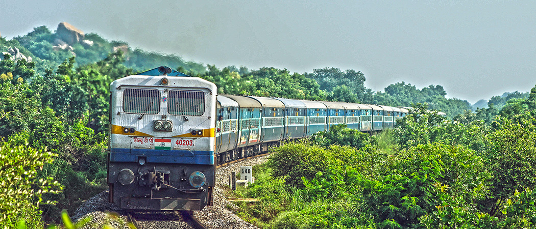 Zug / Eisenbahn in Indien