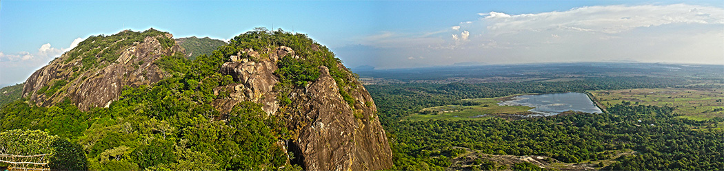 Panorama über den Bergrücken